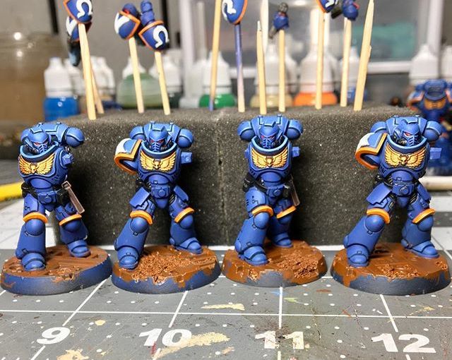 WIP on The Hellblasters. Hoping to be done before the week is over. Highlights/Base/decals to go. 👨🏽‍🎨 🎨&nbsp;🕴🏽